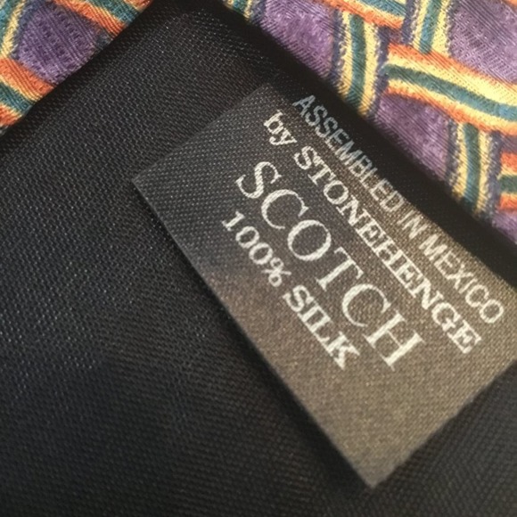 COCKTAIL COLLECTION, 100% Silk, By Stonehenge, SCOTCH - Picture 3 of 4